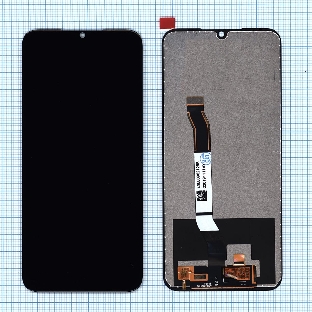 Дисплей для Xiaomi Redmi Note 8, Redmi Note 8 2021 (small size) черный
