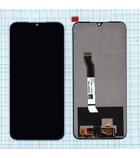 Дисплей для Xiaomi Redmi Note 8, Redmi Note 8 2021 (small size) черный