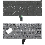 Клавиатура для ноутбука MacBook A1369 плоский ENTER без подсветки 2010+, фото4