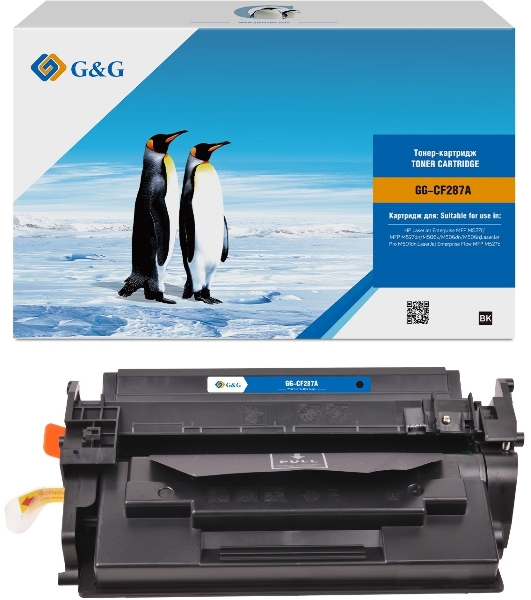Картридж лазерный G&G GG-CF287A черный (9000 стр.) для HP LJ M506dn/M506n/M506x