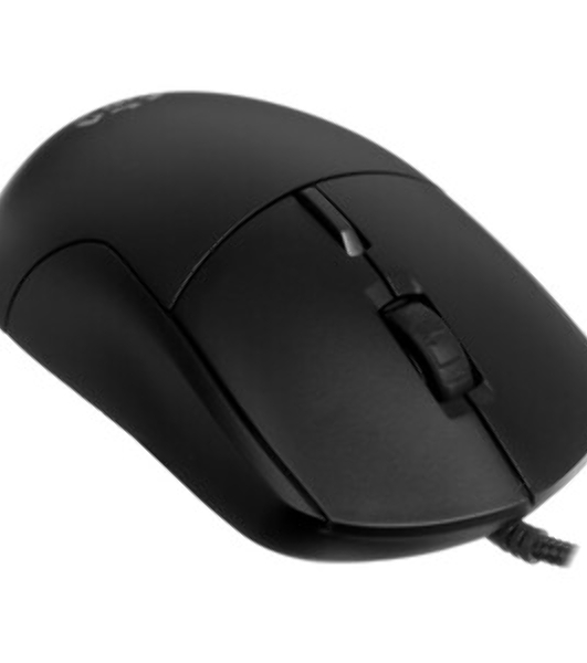 Мышь проводная Qumo UFO M77 черный, 2400 dpi, USB, кнопки - 6