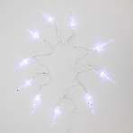 Гирлянда светодиодная Neon-night 'Сосульки' 1.5 м, 10 LED, прозрачный ПВХ, цвет свечения белый, 2 х АА (батарейки не в комплекте), фото5