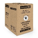 Кабель ExeGate EX289281RUS UTP4-C5e-CU-S25-IN-LSZH-GR-305 UTP 4 пары кат.5e медь, 25AWG, LSZH, бухта 305м, серый, фото2