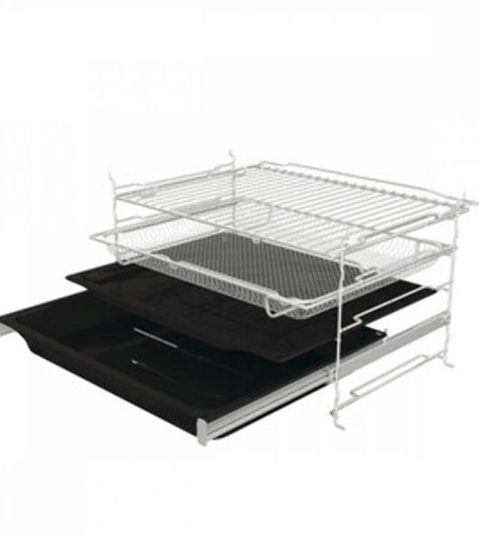 Встраиваемая электрическая духовка Gorenje BP6138B, объем 77 л, макс. температура 320 градусов, сенсорное/поворотное управление, Wi-Fi, пиролитическая очистка, телескопические направляющие на одном уровне, термощуп, AirFry, автоматические программы, динамическая система охлаждения, многоуровневое приготовление, PerfectGrill, энергоэффективность А+, черный