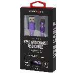 Кабель Crown USB - microUSB CMCU-3102M violet, фото3