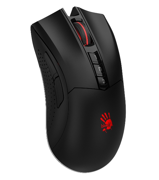 Мышь беспроводная A4Tech Bloody R90 Plus черный, 5000 dpi, радиоканал, USB, кнопки - 8
