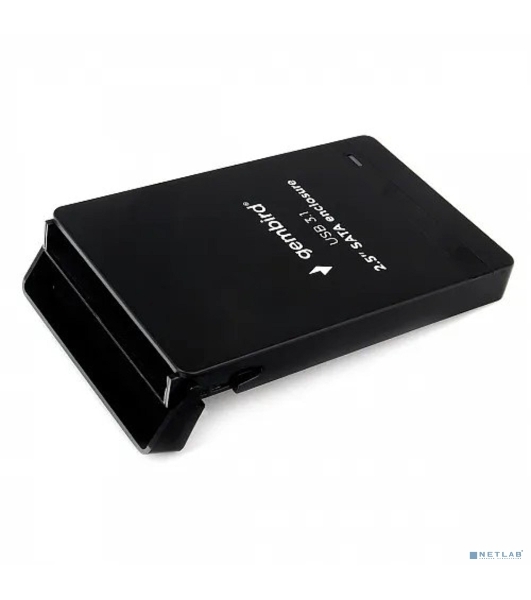 Внешний корпус 2.5' Gembird EE2-U31S-2, черный, USB Type-c, SATA, алюминий