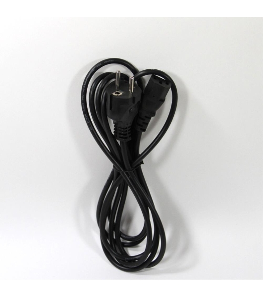 Кабель компьютер - розетка 3 м 220V (Европейский стандарт) VCOM/TELECOM