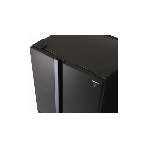 Холодильник Sharp SJ-FS97VBK черное стекло трехкамерный 393/207 л морозилка снизу, фото3