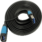 Кабель-удлинитель Vention USB 3.0 AM/AF - 1,5 м плоский VAS-A13-B150, фото2