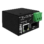 Промышленный компактный Ultra PoE медиаконвертер Gigabit Ethernet, SFP 1000Мбит/c, RJ45 10/100/1000Мбит/c, поддержка LFP. Порт PoE: до 90W (IEEE 802.3af/at/bt). Автоматическое определение PoE устройств. Суммарная мощность PoE - до 90W; Встроенная грозозащита 6kV. Питание: 1 x вход DC37-57V(93W), БП в комплект НЕ входит. Монтаж на DIN-рейку (крепление в комплекте); Размеры (ШхВхГ): 36х44х45мм. Вес: 0,15кг. Рабочая температура: -40…+80°С., фото4