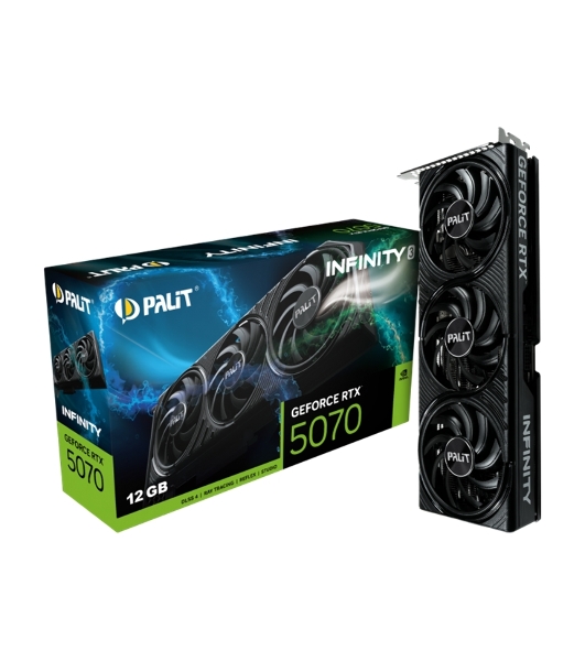 Видеокарта Palit PA-RTX 5070 INFINITY 3 12Gb RTX 5070 12Gb 192bit GDDR7 2325/28000 HDMIx1 DPx3 HDCP Ret