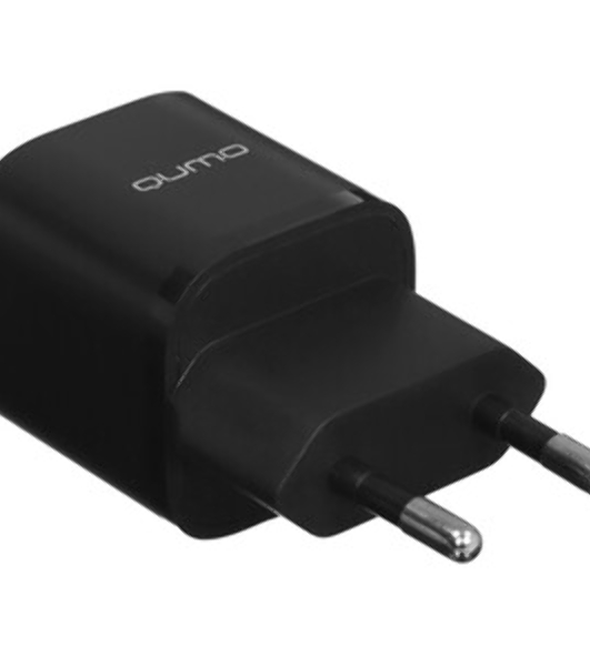 Сетевое зарядное устройство Qumo Energy PD 20W (Charger 0071), два порта: Type-C PD + USB-A QC3.0, черный
