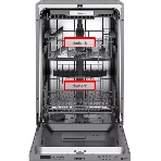 Посудомоечная машина Timberk Set&Dry T-DW45BI103 серебристый (узкая), фото15