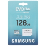 Флеш карта microSDXC 128Gb Samsung EVO Plus Class 10, A2, V30, UHS-I, W 90 МБ/с, R 160 МБ/с, MB-MC128SA/KR адаптер на SD, фото3