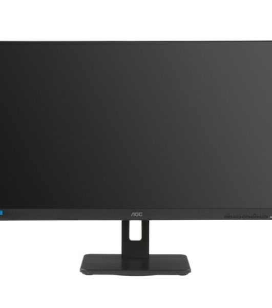 Монитор 27' AOC Q27P3CV IPS 2560x1440, 75 Гц, 4 мс, 16:9, 350 кд/м², 2xHDMI 1.4, DisplayPort 1.2, USB-концентратор (4x USB 3.0), 2.5 Gigabit Ethernet, встроенные динамики, черный