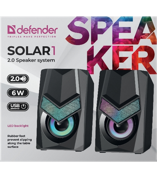 Акустическая система 2.0 Defender SOLAR 1 65401