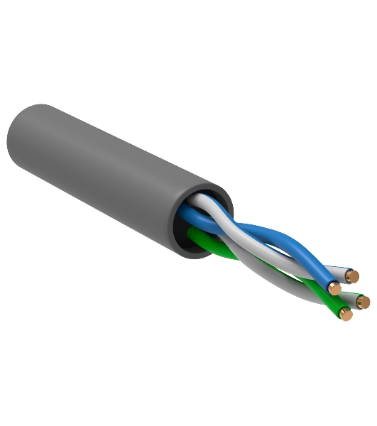 Кабель информационный ITK Generica BC1-C502-111-305-G кат.5 U/UTP не экранированный 2X2X24AWG PVC внутренний 305м серый