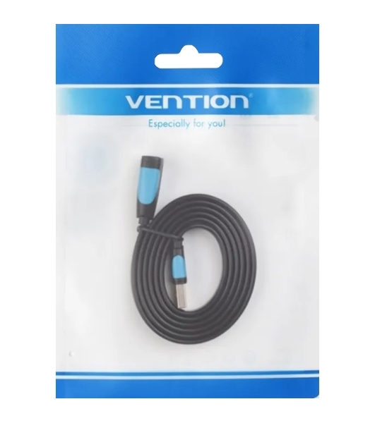 Кабель-удлинитель Vention USB 3.0 AM/AF - 1,5 м плоский VAS-A13-B150