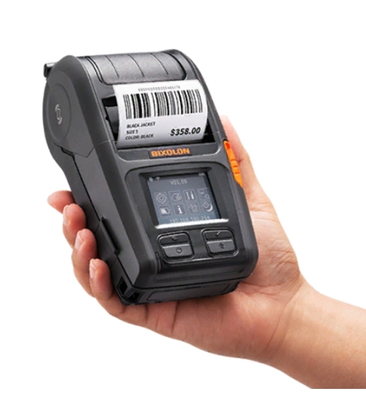 Принтер этикеток мобильный Bixolon XM7-20WDaK, 203 dpi, 152 мм/сек, RS232 (COM, Serial), USB, Wi-Fi, черный