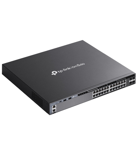 Коммутатор управляемый стекируемый 3 го уровня TP-Link SG6428X Omada с 24 гигабитными портами и 4 портами SFP+