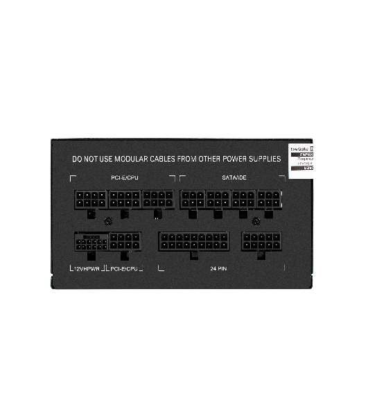 Блок питания 850W ExeGate 80 PLUS® GOLD 850VSP FС (ATX3.0, APFC, КПД 90% (80 PLUS Gold), 120мм fan, 24pin, 2x(4+4)pin, PCIE5.0/12VHPWR, 4xPCI-E, 6xSATA, 3xIDE, 1xFDD, Full Cable Management, black, Color box)