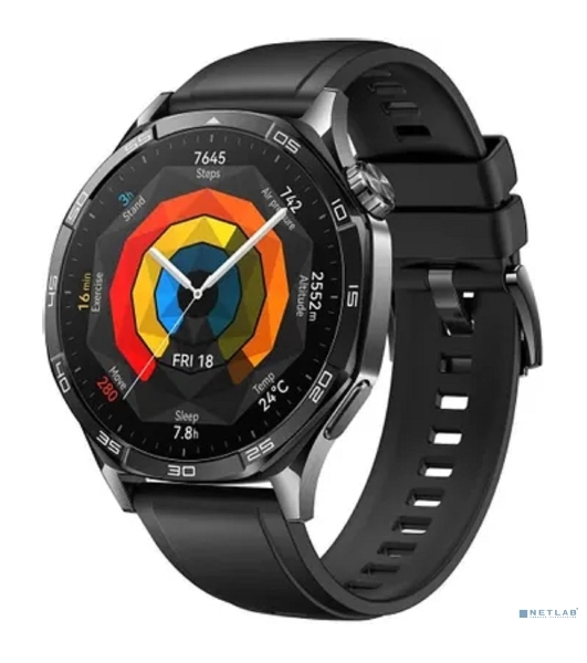 Умные часы Huawei Watch GT 5, 1.43' AMOLED, Bluetooth, NFC, GPS, IP69K, черный