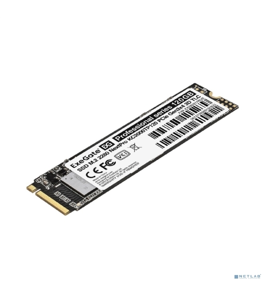 Накопитель SSD ExeGate NextPro KC2000TP120, 120Gb, M.2 2280, PCIe 3.0 x4, NVMe, R/W 1200/600