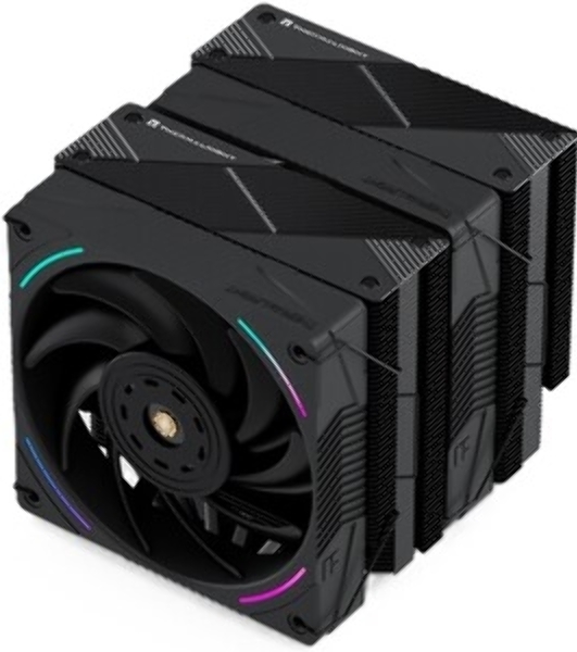 Кулер для процессора Thermalright Phantom Spirit 120 Vision SNOW (4-pin PWM, LED, 160mm, Ni/CU, 7x6mm, ARGB, 2x120mm, 92CFM, 36dBA, 2150RPM, S: 1851, 1700, 1200, 115X, AM5, AM4, white)