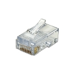 Коннектор RJ-45 Кат.5 (V) (8P8C) ExeGate под одножильный кабель (100 шт), фото 1