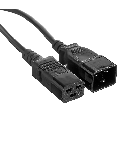 Кабель питания (UPS) ExeGate Power EC20-3P (С19->С20) VDE-250V-3*1.5-СU, 16А, черный, 3м