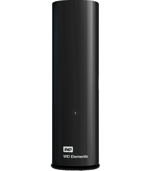Внешний HDD 3.5' Western Digital Elements Desktop, 18TB, USB 3.2 Gen 1 Type-A, 5400 rpm, черный
