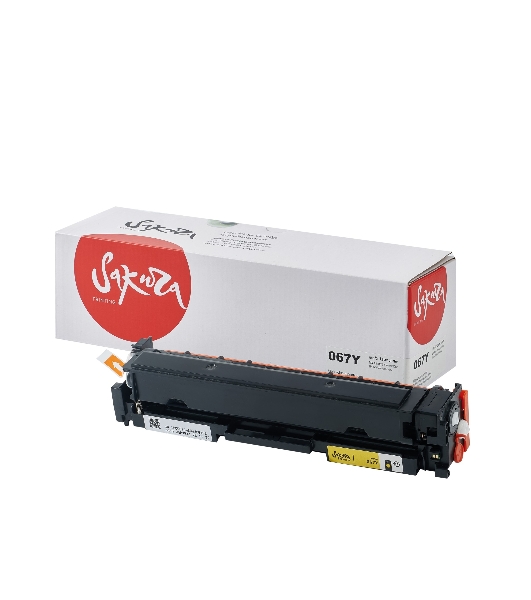 Картридж лазерный Sakura 067Y (5099C002) для Canon i-SENSYS LBP631/LBP633/MF651/MF655/MF657, желтый, 1300к. (чип без счетчика копий)
