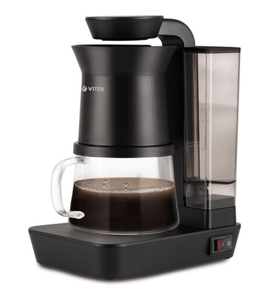 Кофеварка капельная Vitek Metropolis VT-8381 MC черный, исп. кофе - молотый, 0.54 л, 680 Вт.