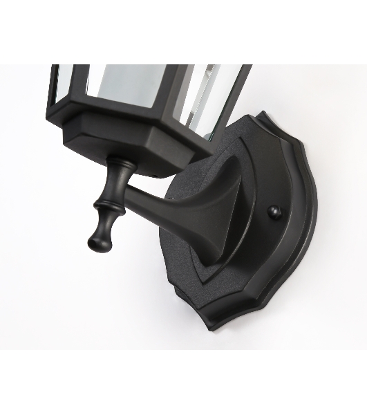 Уличный настенный светильник Ambrella light ST2010 BK/CL черный/прозрачный IP54 E27 max 40W 360*150*210
