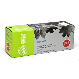 Картридж лазерный Cactus CS-C716C Cyan голубой (1500 стр.) для Canon i-Sensys MF8030/MF8030cn/MF8050/LBP 5050