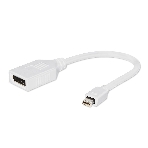 Переходник Gembird Переходник miniDisplayPort - DisplayPort, 20M/20F, 16см, белый, фото 1