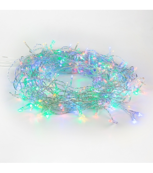 Гирлянда Neon-night 'Светодиодный Дождь' 1,5х1,5м, свечение с динамикой, прозрачный провод, 230 В, диоды МУЛЬТИКОЛОР