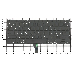 Клавиатура для ноутбука MacBook A1369 плоский ENTER без подсветки 2010+, фото2