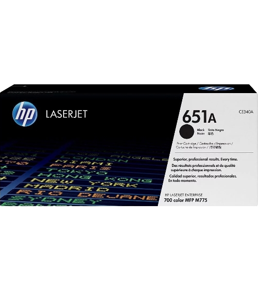Картридж лазерный HP CE340A 651A черный для LaserJet 700 Color MFP 775 13500 стр.