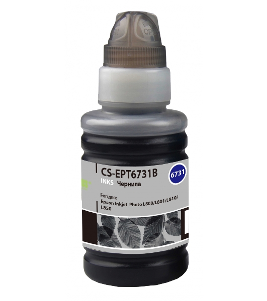 Чернила Cactus CS-EPT6731B черный100мл для Epson L800/L810/L850/L1800