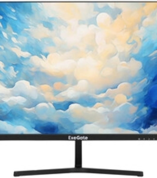 Монитор 27' ExeGate SuperView EA2707CA IPS 2560x1440, 75 Гц, 5 мс, 16:9, 250 кд/м², HDMI 2.0, DP, 3.5 Jack, USB Hub, динамики (2x2 Вт), веб-камера (2 Мп), FreeSync, черный