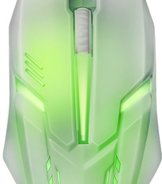 Мышь проводная Defender Cyber MB-560L белый, 1200 dpi, USB, кнопки - 3