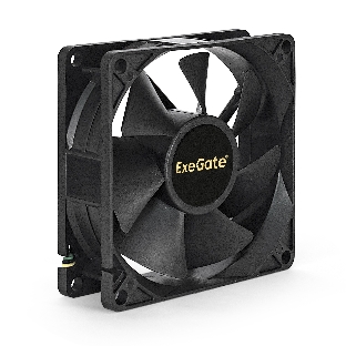 Вентилятор для корпуса ExeGate E08025H4P-PWM черный, 80 мм, 2300 об/мин, 23 дБ, 4 pin
