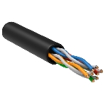 Кабель связи ITK витая пара U/UTP, cat.5e 4х2х24AWG solid, LDPE, 305м, черный, фото2