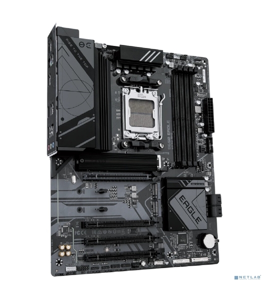 Материнская плата GIGABYTE B650 EAGLE, AM5, AMD B650, 4xDDR5, 4xSATA, 3xM.2, 1xPCI-E 4.0 x16, 1xHDMI, 1xDP, 2xUSB-C 3.2 Gen 1, 2xUSB-A 3.2 Gen 2, 6xUSB-A 2.0, 1x 1Gb LAN, 3x3.5 мм, 7.1, ATX