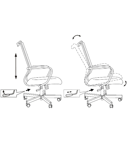 Кресло руководителя Бюрократ CH Balance черный Elastic-102 TW-11 сетка/ткань крестов. металл черный