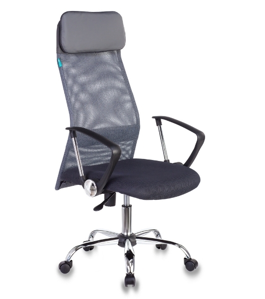 Кресло Бюрократ KB-6N/SL/DG/TW-12 TW-04 TW-12 серый, сетка