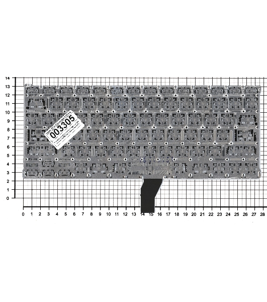 Клавиатура для ноутбука MacBook A1369 плоский ENTER без подсветки 2010+