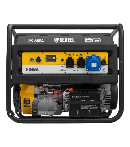 Электрогенератор бензиновый Denzel PS 80 EA, 8 кВт, 85 дБ, 90 кг